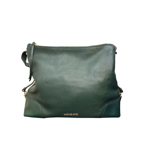 Michael Kors Green Leather Shoulder Bag - Picture 3 of 11